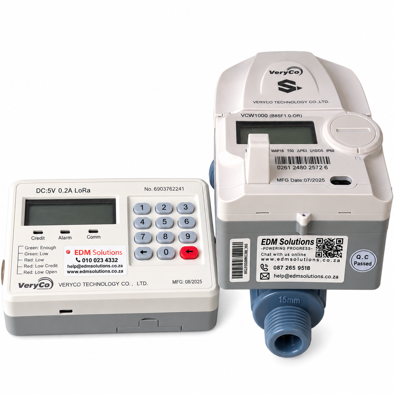 VCW1000 Smart STS Prepaid Water Meter with CIU