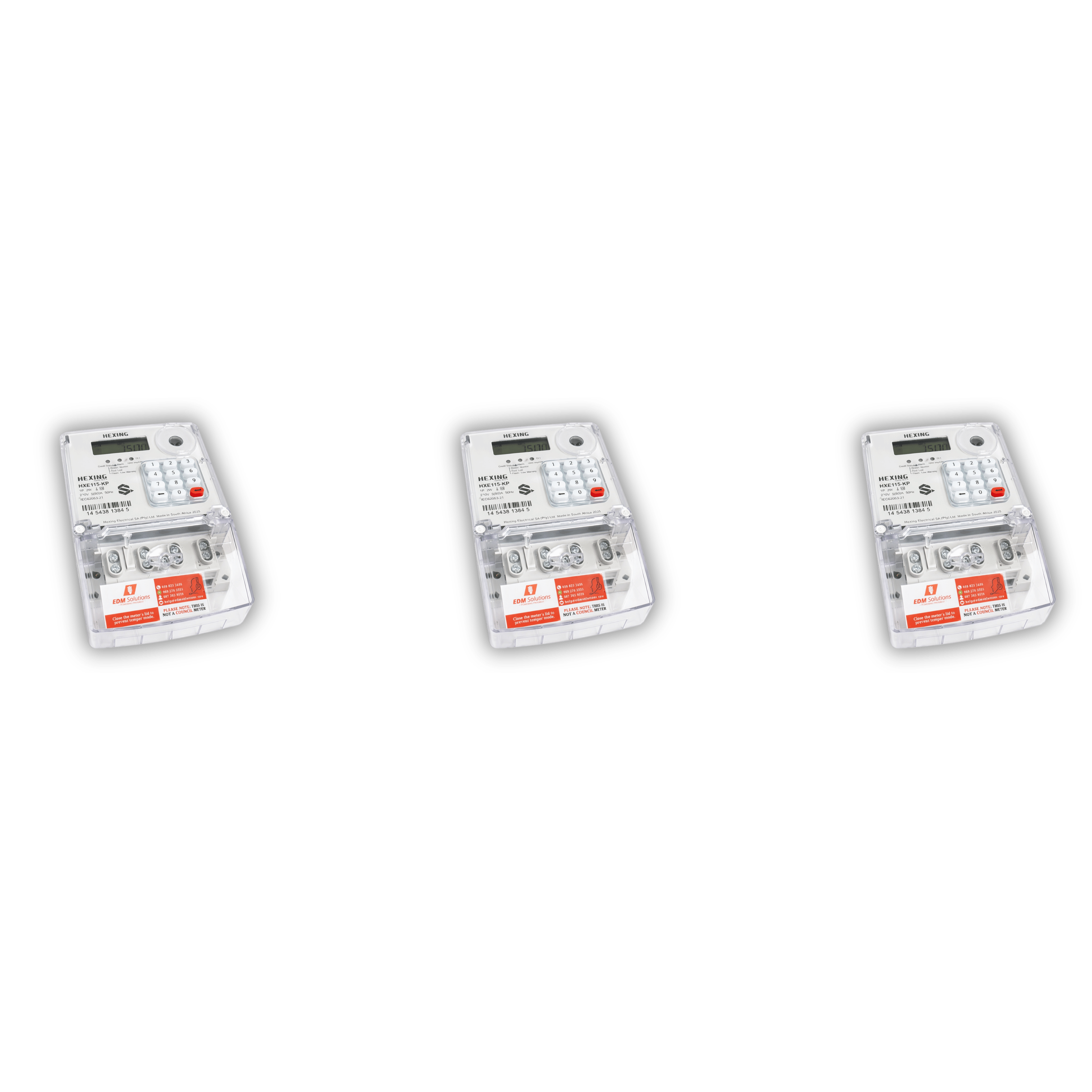 Hexing HXE115-KP Prepaid Meter (Keypad BS Footprint)