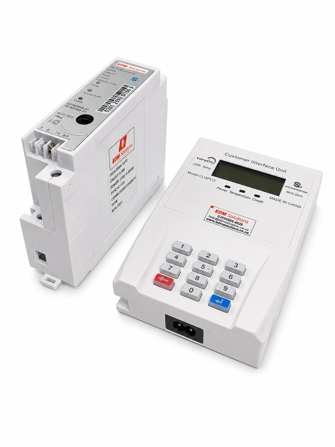VC1100 Split Prepaid Electricity Meter with PLC CIU – 80A