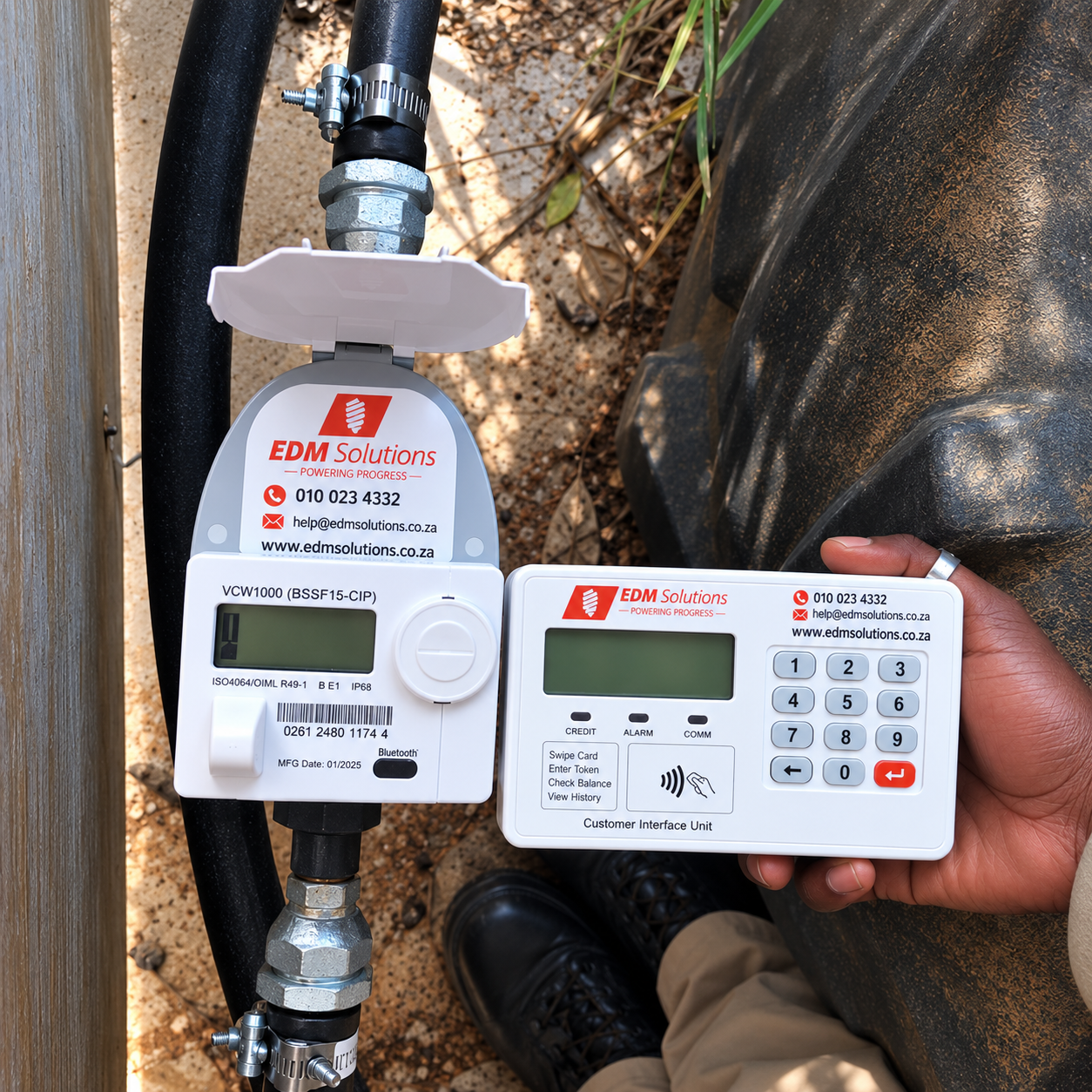 VCW1000 Smart STS Prepaid Water Meter with CIU