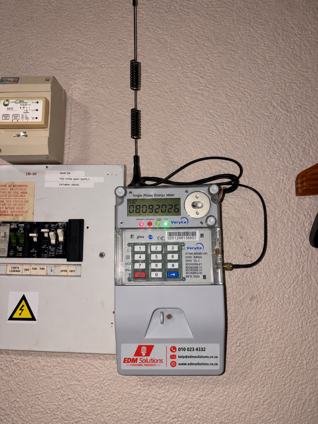 VeryCo VC1000 (BSOM01-CIP) Standalone Smart Prepaid & Postpaid Electricity Meter – 80 A