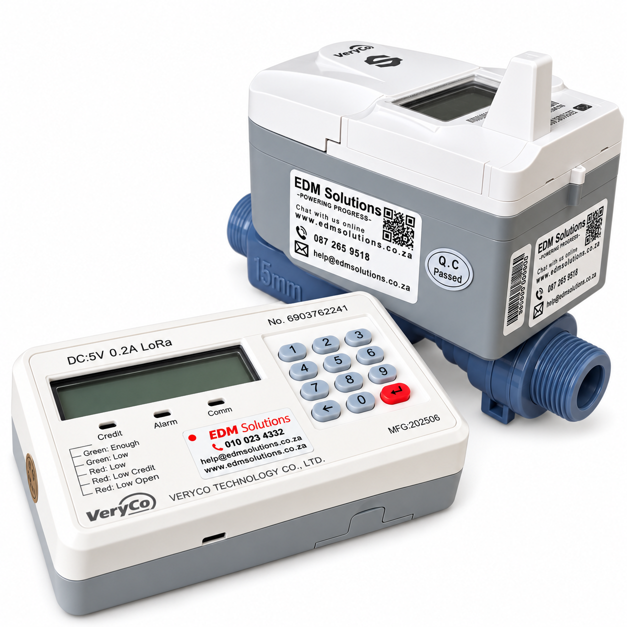 VCW1000 Smart STS Prepaid Water Meter with CIU